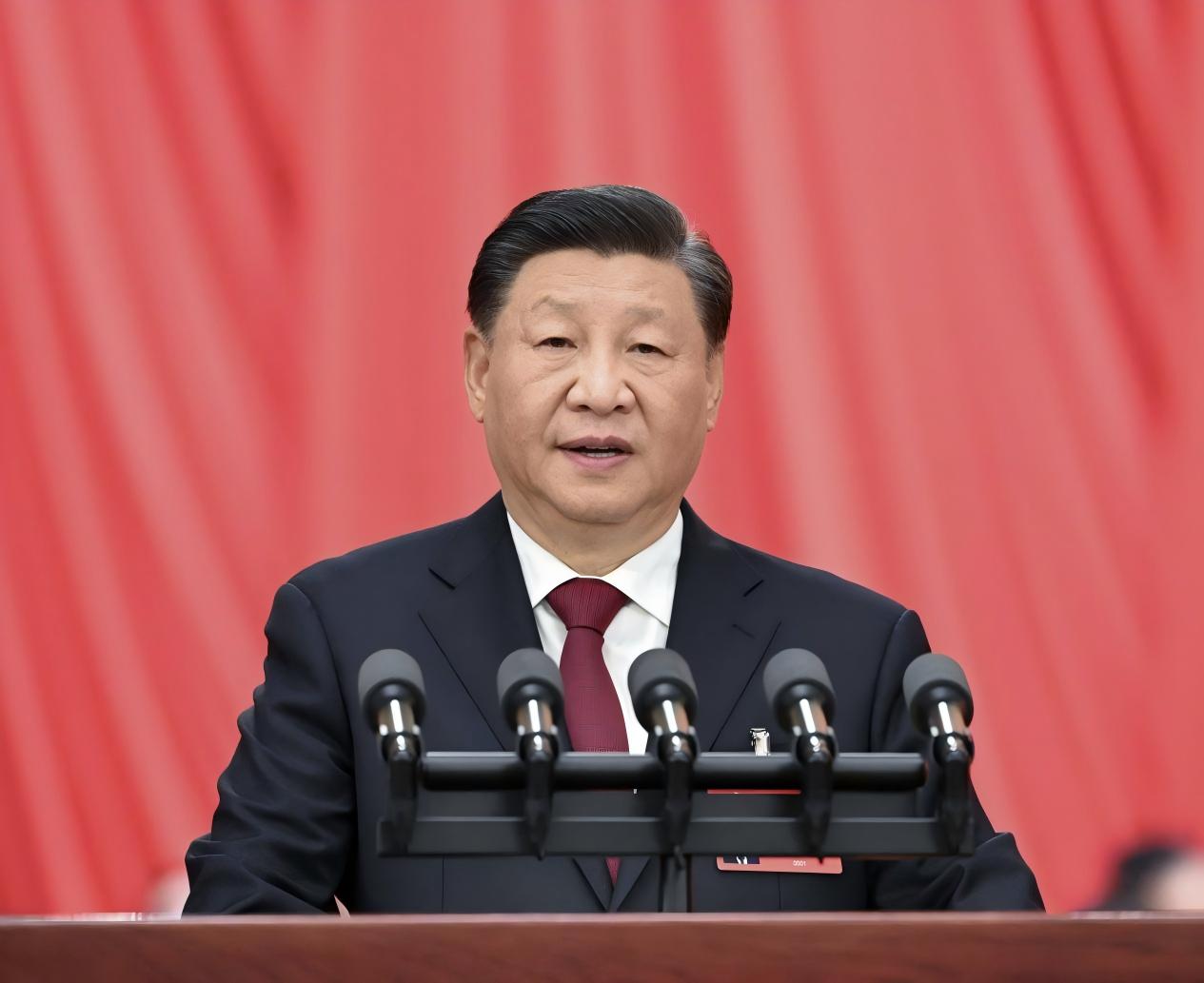 2022年10月16日,習(xí)近平總書記在中國(guó)共產(chǎn)黨第二十次全國(guó)代表大會(huì)上作報(bào)告。新華社記者 饒愛民 攝